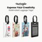 Makerflo Sublimation Luggage Tags Bulk PU Leather Name Tag Blank Suitcase Tags Heat Transfer Bag Tags Business ID Card Holder Travel ID Tags for DIY Gifts & Personalization - Sublimation